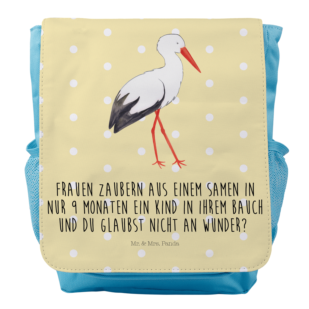 Kinderrucksack Storch Kids, Rucksack, Kinderrucksack, Kinder Rucksack, Rucksack Kindergröße, Kleiner Rucksack, süße Tiermotive, gute Laune, lustige Sprüche, Tiere, Storch, Störche, Schwangerschaft, Geburt, Mutter, Mütter, Mutter werden, Schwanger, Babybauch, Baby