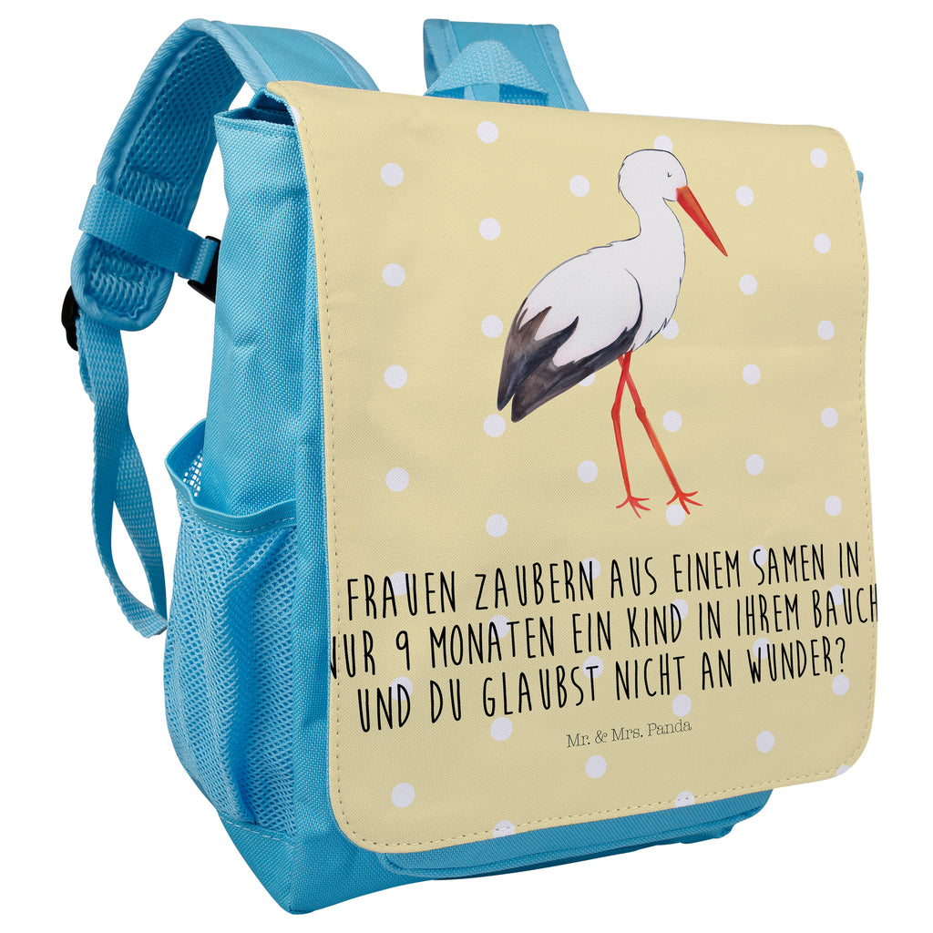 Kinderrucksack Storch Kids, Rucksack, Kinderrucksack, Kinder Rucksack, Rucksack Kindergröße, Kleiner Rucksack, süße Tiermotive, gute Laune, lustige Sprüche, Tiere, Storch, Störche, Schwangerschaft, Geburt, Mutter, Mütter, Mutter werden, Schwanger, Babybauch, Baby