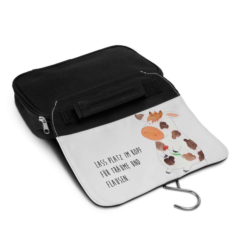 Kulturbeutel Kuh Kulturbeutel, Zum Aufhängen, Waschtasche, Kosmetiktasche, Damen, Herren, Aufbewahrungstasche, Schminktasche, Kosmetikbeutel, Organizer, Kulturtasche, Schminkutensil, Bauernhof, Hoftiere, Landwirt, Landwirtin, Kuh, Kühe, Träume, Flausen, Spruch, Magie, Motivtion, Hof, Milch, Milchkuh