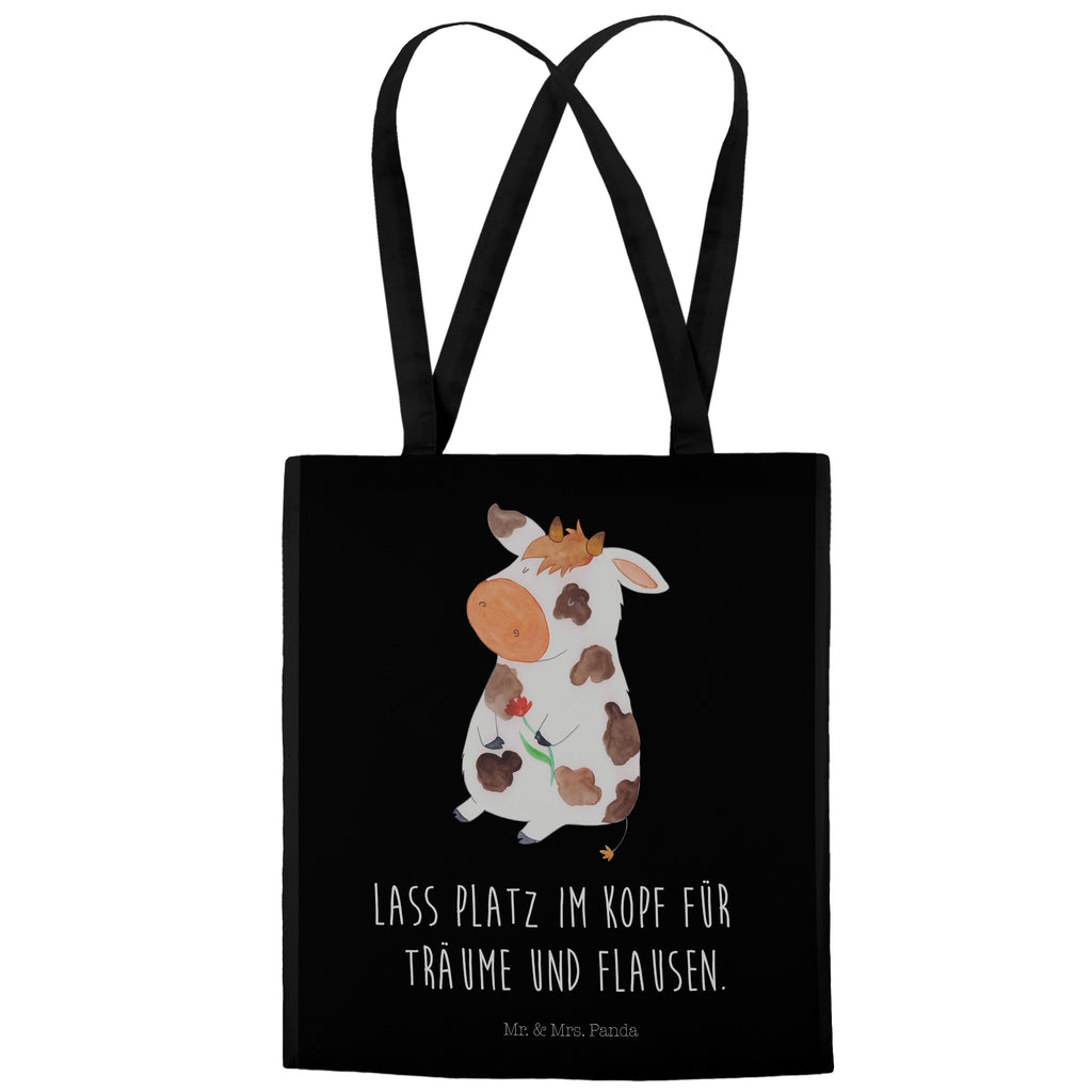 Tragetasche Kuh Beuteltasche, Beutel, Einkaufstasche, Jutebeutel, Stoffbeutel, Bauernhof, Hoftiere, Landwirt, Landwirtin, Kuh, Kühe, Träume, Flausen, Spruch, Magie, Motivtion, Hof, Milch, Milchkuh