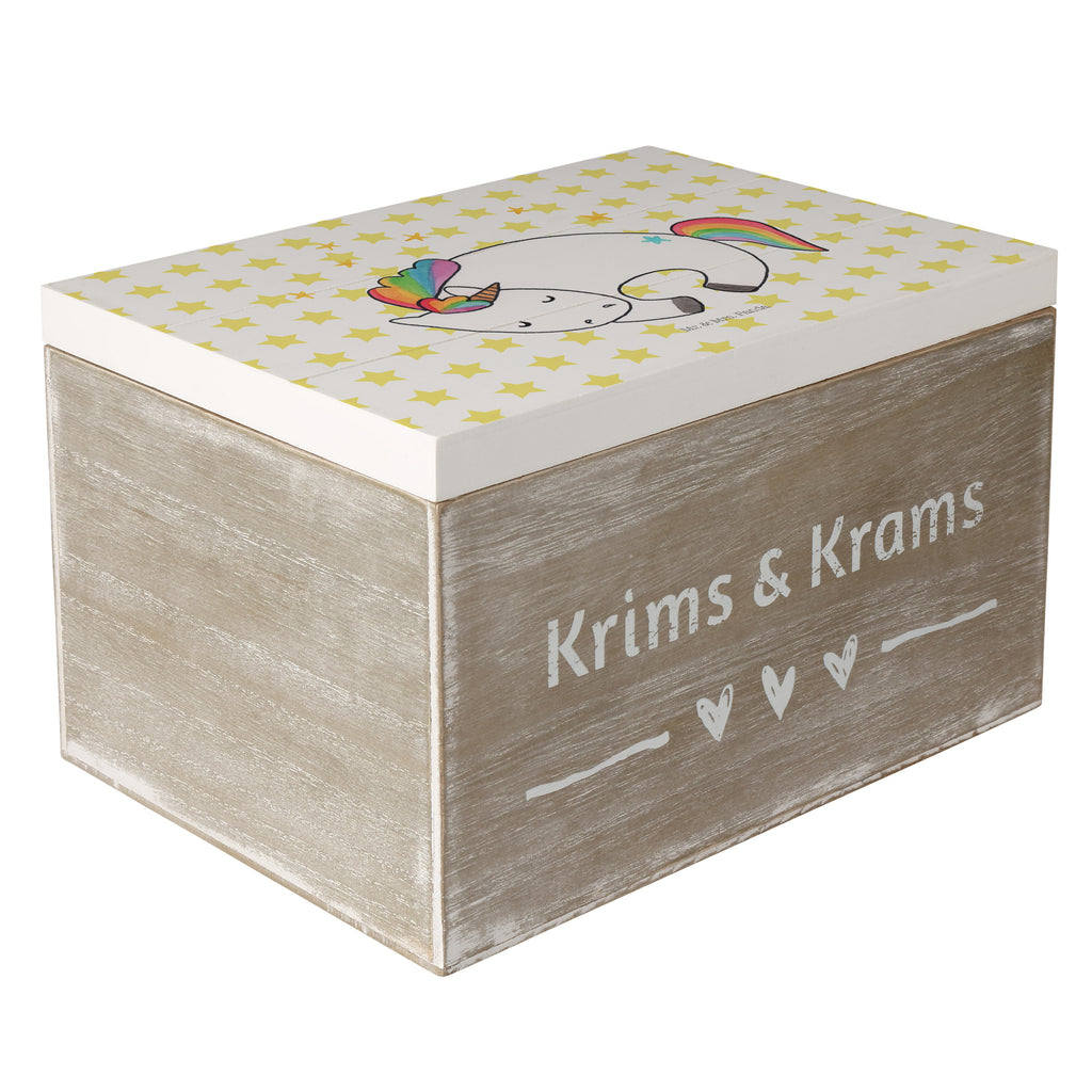 Holzkiste Einhorn Nacht Holzkiste, Kiste, Schatzkiste, Truhe, Schatulle, XXL, Erinnerungsbox, Erinnerungskiste, Dekokiste, Aufbewahrungsbox, Einhorn, Einhörner, Einhorn Deko, Pegasus, Unicorn, Träume, Traum, unicorn, Realität, Menschen, Geschenk, Ruhe, Freundin