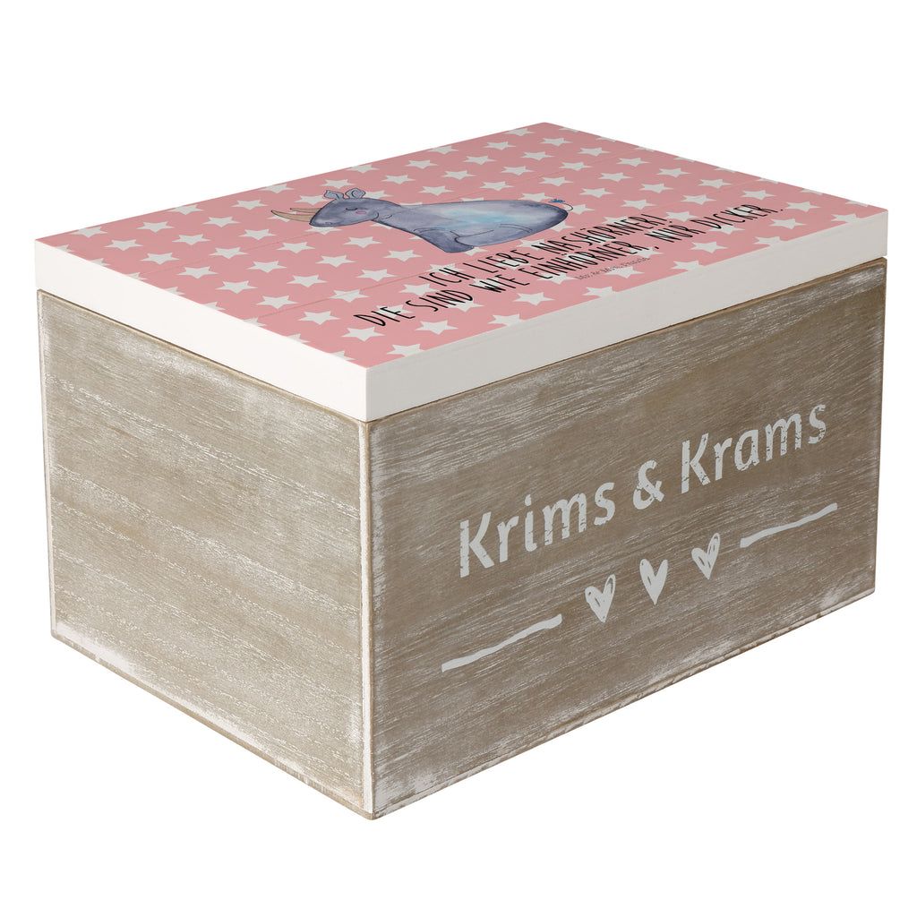 Holzkiste Einhorn Nashorn Holzkiste, Kiste, Schatzkiste, Truhe, Schatulle, XXL, Erinnerungsbox, Erinnerungskiste, Dekokiste, Aufbewahrungsbox, Einhorn, Einhörner, Einhorn Deko, Pegasus, Unicorn, Regenbogen, witzig, lustig, Zoo, Glitzer, Einhornpower, Erwachsenwerden, Nashorn, Nashörner