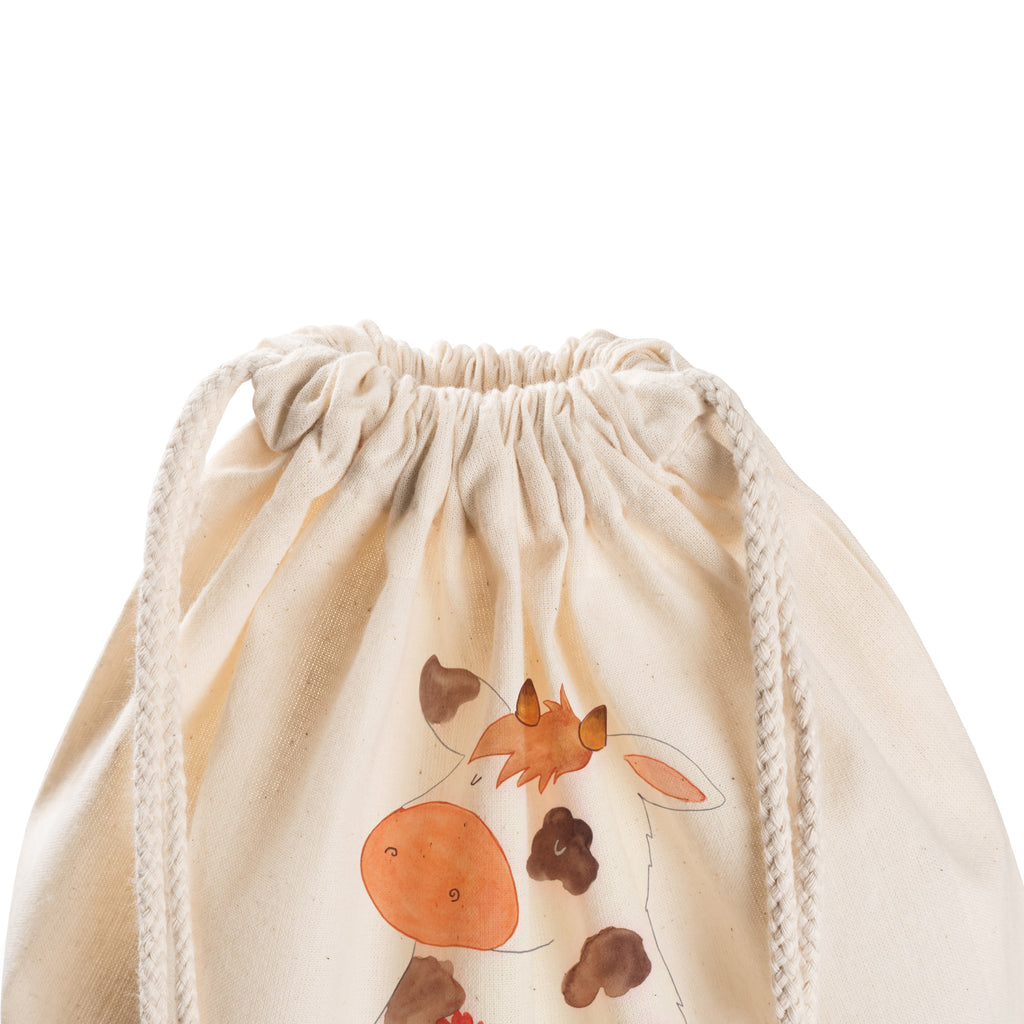 Sportbeutel Kuh Turnbeutel, Beutel, Sporttasche, Tasche, Stoffbeutel, Bauernhof, Hoftiere, Landwirt, Landwirtin, Kuh, Kühe, Träume, Flausen, Spruch, Magie, Motivtion, Hof, Milch, Milchkuh