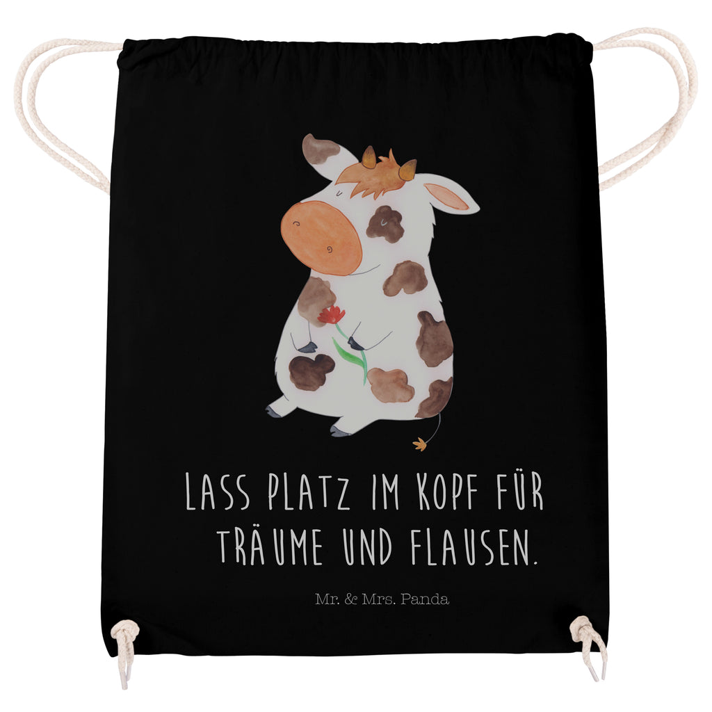 Sportbeutel Kuh Turnbeutel, Beutel, Sporttasche, Tasche, Stoffbeutel, Bauernhof, Hoftiere, Landwirt, Landwirtin, Kuh, Kühe, Träume, Flausen, Spruch, Magie, Motivtion, Hof, Milch, Milchkuh