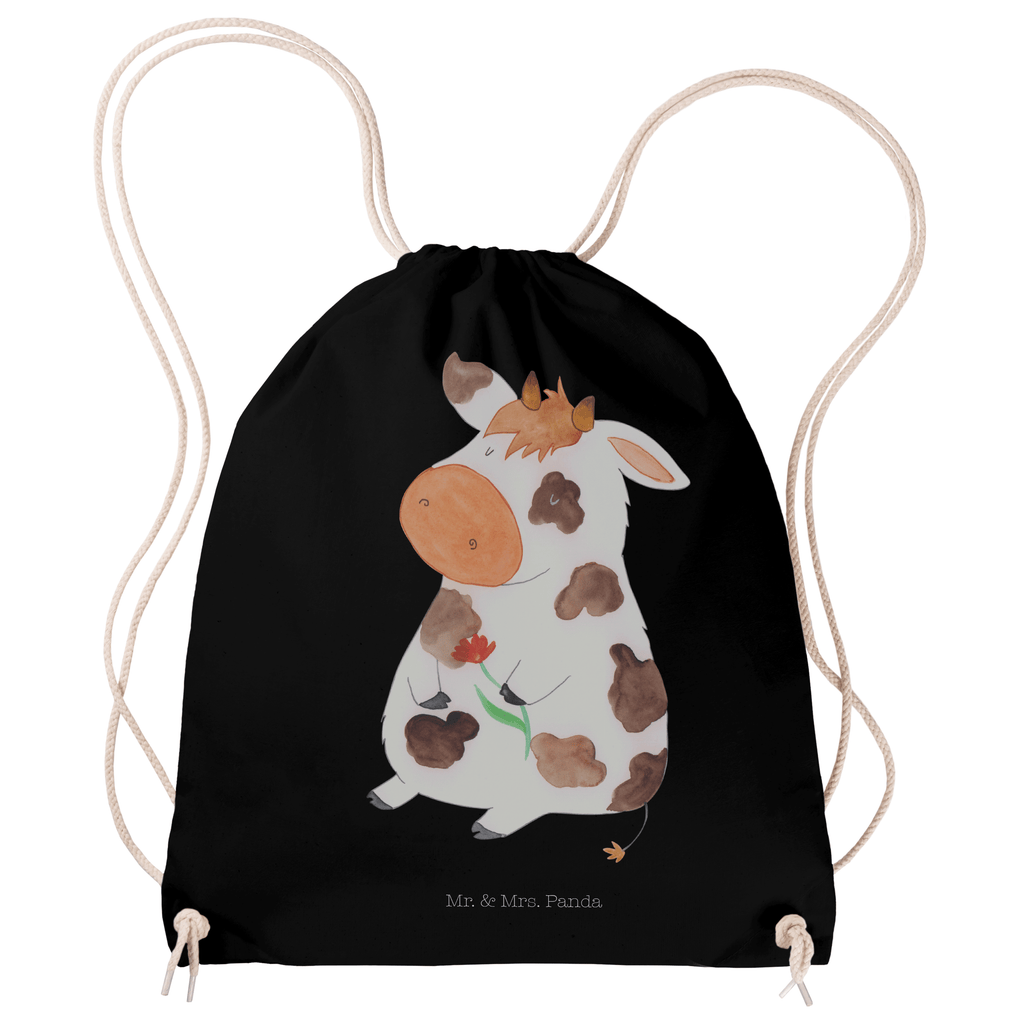 Sportbeutel Kuh Turnbeutel, Beutel, Sporttasche, Tasche, Stoffbeutel, Bauernhof, Hoftiere, Landwirt, Landwirtin, Kuh, Kühe, Träume, Flausen, Spruch, Magie, Motivtion, Hof, Milch, Milchkuh