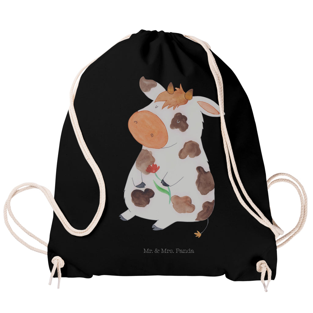 Sportbeutel Kuh Turnbeutel, Beutel, Sporttasche, Tasche, Stoffbeutel, Bauernhof, Hoftiere, Landwirt, Landwirtin, Kuh, Kühe, Träume, Flausen, Spruch, Magie, Motivtion, Hof, Milch, Milchkuh