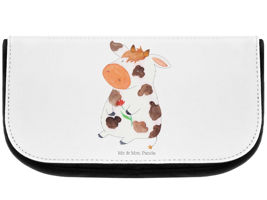 Kosmetiktasche Kuh Kosmetikbeutel, Kulturtasche, Kulturbeutel, Schminktasche, Make-Up Tasche, Bauernhof, Hoftiere, Landwirt, Landwirtin, Kuh, Kühe, Träume, Flausen, Spruch, Magie, Motivtion, Hof, Milch, Milchkuh