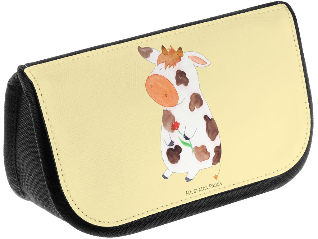 Kosmetiktasche Kuh Kosmetikbeutel, Kulturtasche, Kulturbeutel, Schminktasche, Make-Up Tasche, Bauernhof, Hoftiere, Landwirt, Landwirtin, Kuh, Kühe, Träume, Flausen, Spruch, Magie, Motivtion, Hof, Milch, Milchkuh