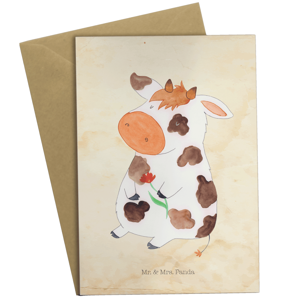 Grußkarte Kuh Klappkarte, Einladungskarte, Glückwunschkarte, Hochzeitskarte, Geburtstagskarte, Karte, Bauernhof, Hoftiere, Landwirt, Landwirtin, Kuh, Kühe, Träume, Flausen, Spruch, Magie, Motivtion, Hof, Milch, Milchkuh