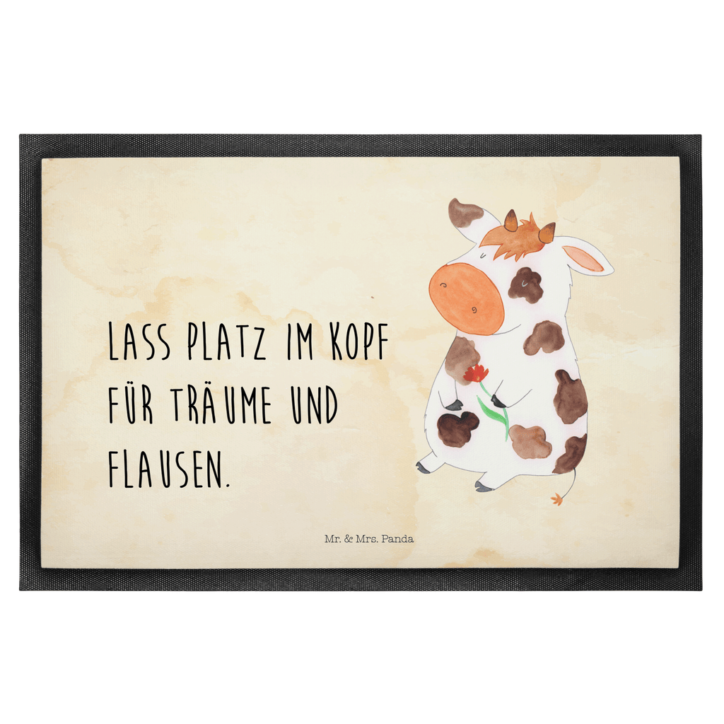 Fußmatte Kuh Kuh, Kühe, Träume, Flausen, Spruch, Magie, Motivtion, Bauernhof, Hof, Milch, Milchkuh	 Türvorleger, Schmutzmatte, Fußabtreter, Matte, Schmutzfänger, Fußabstreifer, Schmutzfangmatte, Türmatte, Motivfußmatte,  Haustürmatte, Vorleger  Bauernhof, Hoftiere, Landwirt, Landwirtin