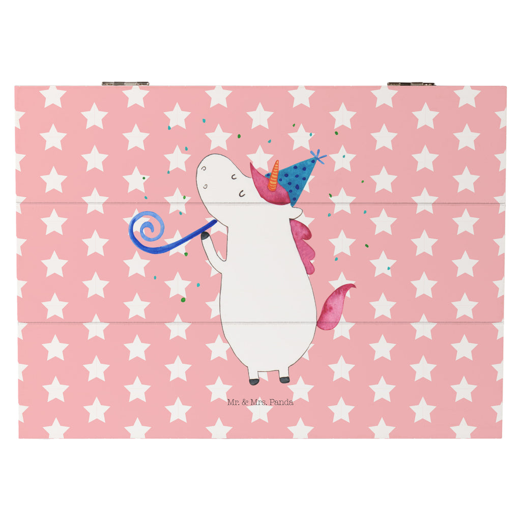 Holzkiste Einhorn Party Holzkiste, Kiste, Schatzkiste, Truhe, Schatulle, XXL, Erinnerungsbox, Erinnerungskiste, Dekokiste, Aufbewahrungsbox, Einhorn, Einhörner, Einhorn Deko, Pegasus, Unicorn, Glitzer, Konfetti, Party, Geburtstag, Feier, Fest, Alkohol, Disco, Club
