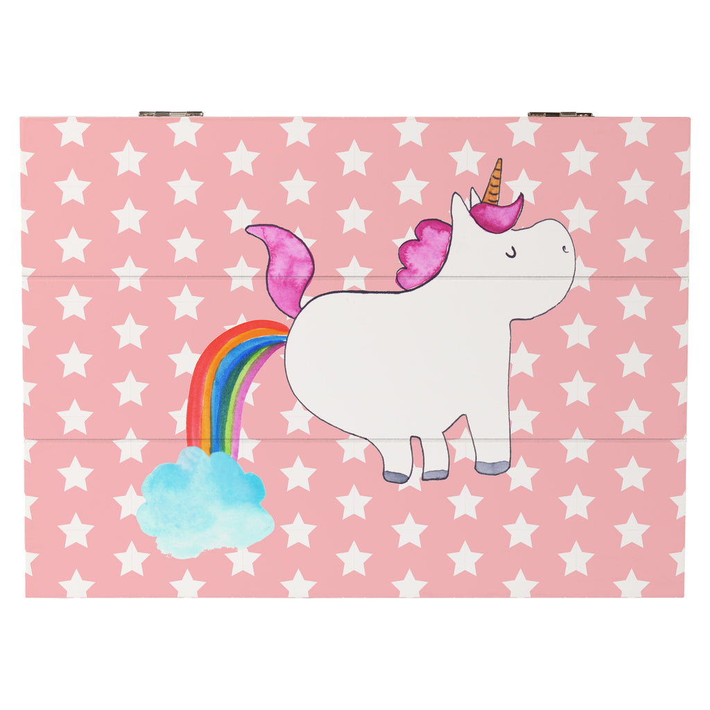 Holzkiste Einhorn Pupsend Holzkiste, Kiste, Schatzkiste, Truhe, Schatulle, XXL, Erinnerungsbox, Erinnerungskiste, Dekokiste, Aufbewahrungsbox, Einhorn, Einhörner, Einhorn Deko, Pegasus, Unicorn, Pups, Regenbogen, Glitzer, Einhornpower, Erwachsenwerden, Spaß, lustig, Freundin