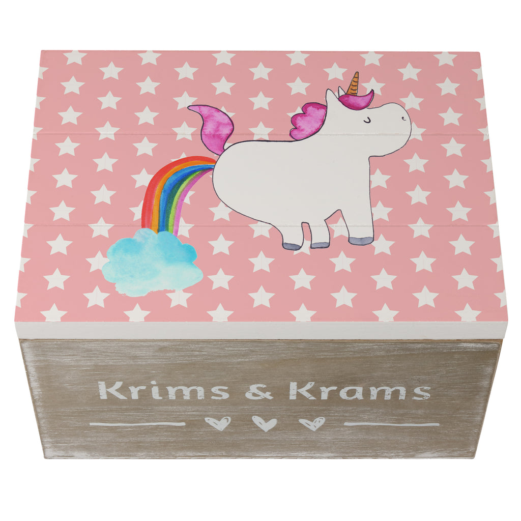 Holzkiste Einhorn Pupsend Holzkiste, Kiste, Schatzkiste, Truhe, Schatulle, XXL, Erinnerungsbox, Erinnerungskiste, Dekokiste, Aufbewahrungsbox, Einhorn, Einhörner, Einhorn Deko, Pegasus, Unicorn, Pups, Regenbogen, Glitzer, Einhornpower, Erwachsenwerden, Spaß, lustig, Freundin