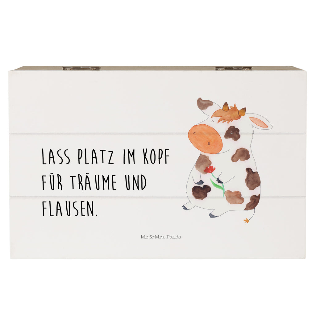 Holzkiste Kuh Holzkiste, Kiste, Schatzkiste, Truhe, Schatulle, XXL, Erinnerungsbox, Erinnerungskiste, Dekokiste, Aufbewahrungsbox, Bauernhof, Hoftiere, Landwirt, Landwirtin, Kuh, Kühe, Träume, Flausen, Spruch, Magie, Motivtion, Hof, Milch, Milchkuh