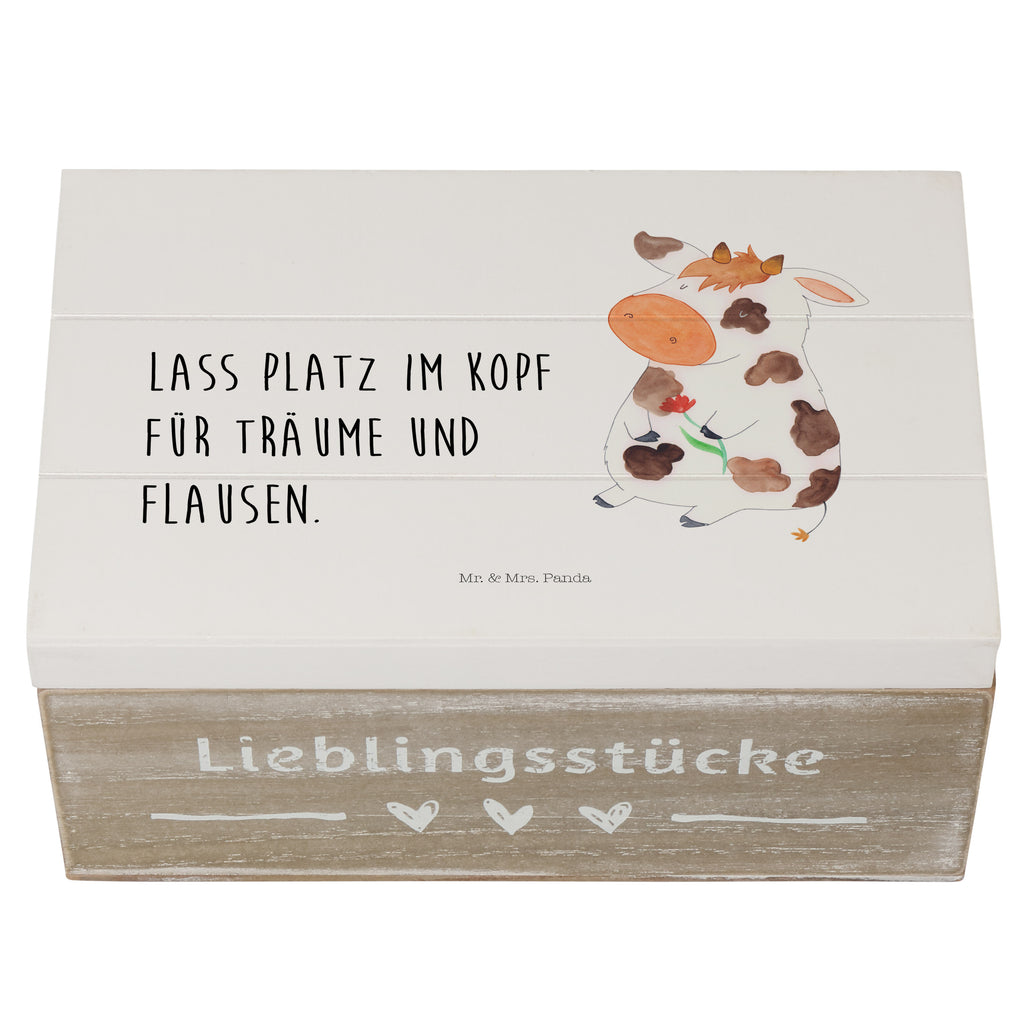 Holzkiste Kuh Holzkiste, Kiste, Schatzkiste, Truhe, Schatulle, XXL, Erinnerungsbox, Erinnerungskiste, Dekokiste, Aufbewahrungsbox, Bauernhof, Hoftiere, Landwirt, Landwirtin, Kuh, Kühe, Träume, Flausen, Spruch, Magie, Motivtion, Hof, Milch, Milchkuh