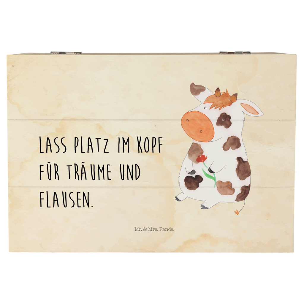 Holzkiste Kuh Holzkiste, Kiste, Schatzkiste, Truhe, Schatulle, XXL, Erinnerungsbox, Erinnerungskiste, Dekokiste, Aufbewahrungsbox, Bauernhof, Hoftiere, Landwirt, Landwirtin, Kuh, Kühe, Träume, Flausen, Spruch, Magie, Motivtion, Hof, Milch, Milchkuh