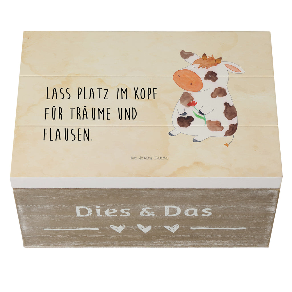 Holzkiste Kuh Holzkiste, Kiste, Schatzkiste, Truhe, Schatulle, XXL, Erinnerungsbox, Erinnerungskiste, Dekokiste, Aufbewahrungsbox, Bauernhof, Hoftiere, Landwirt, Landwirtin, Kuh, Kühe, Träume, Flausen, Spruch, Magie, Motivtion, Hof, Milch, Milchkuh