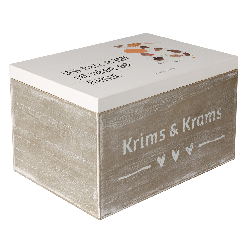 Holzkiste Kuh Holzkiste, Kiste, Schatzkiste, Truhe, Schatulle, XXL, Erinnerungsbox, Erinnerungskiste, Dekokiste, Aufbewahrungsbox, Bauernhof, Hoftiere, Landwirt, Landwirtin, Kuh, Kühe, Träume, Flausen, Spruch, Magie, Motivtion, Hof, Milch, Milchkuh