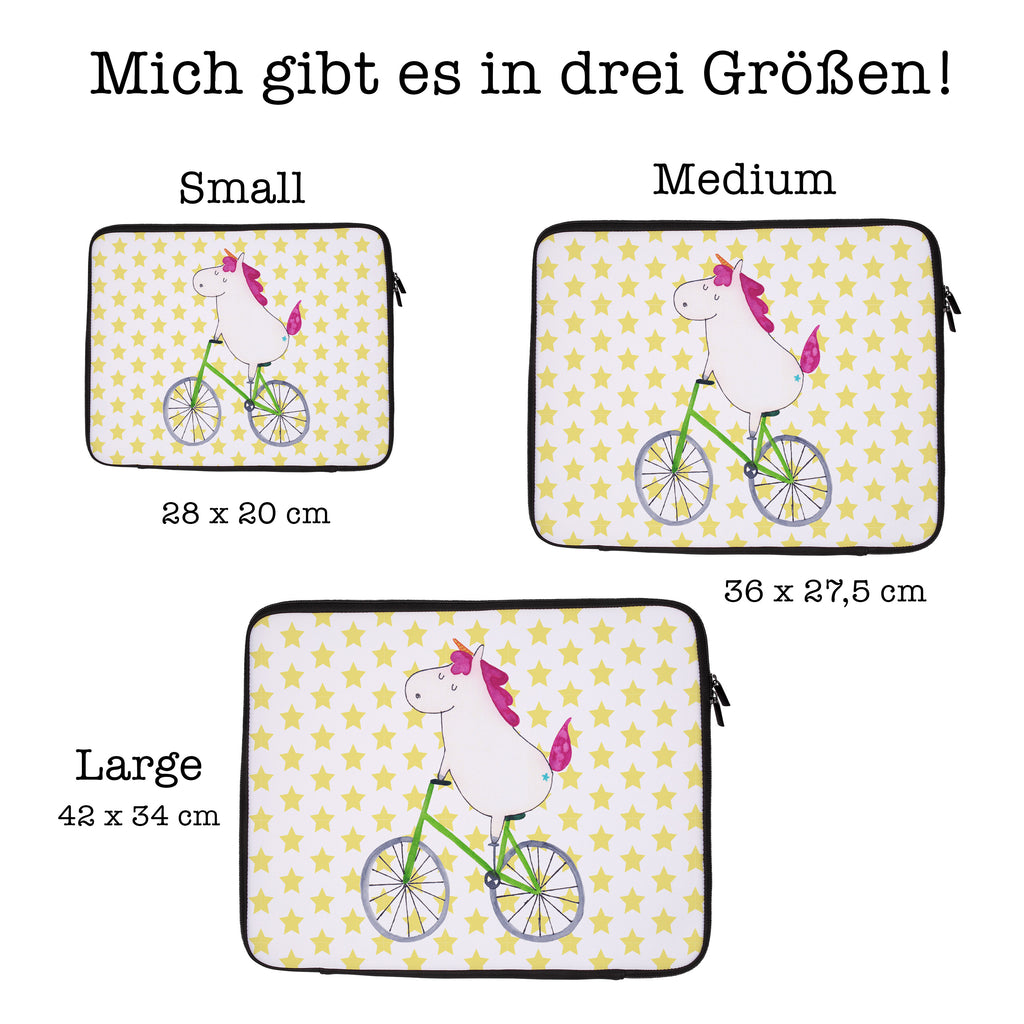 20 x 28 Notebook Tasche  Einhorn Radfahrer Notebook Tasche, Laptop, Computertasche, Tasche, Einhorn, Einhörner, Einhorn Deko, Pegasus, Unicorn, Radfahren, Radfahrer, Rad, Bike, Feenstaub, Konfetti, Luxusproblem, Kummer, Liebeskummer