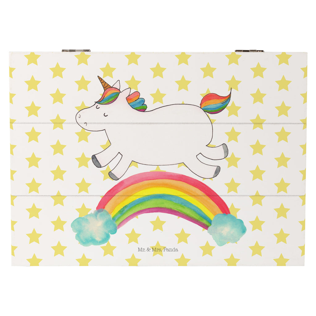 Holzkiste Einhorn Regenbogen Holzkiste, Kiste, Schatzkiste, Truhe, Schatulle, XXL, Erinnerungsbox, Erinnerungskiste, Dekokiste, Aufbewahrungsbox, Einhorn, Einhörner, Einhorn Deko, Pegasus, Unicorn, Regenbogen, Glitzer, Einhornpower, Erwachsenwerden, Einhornautobahn