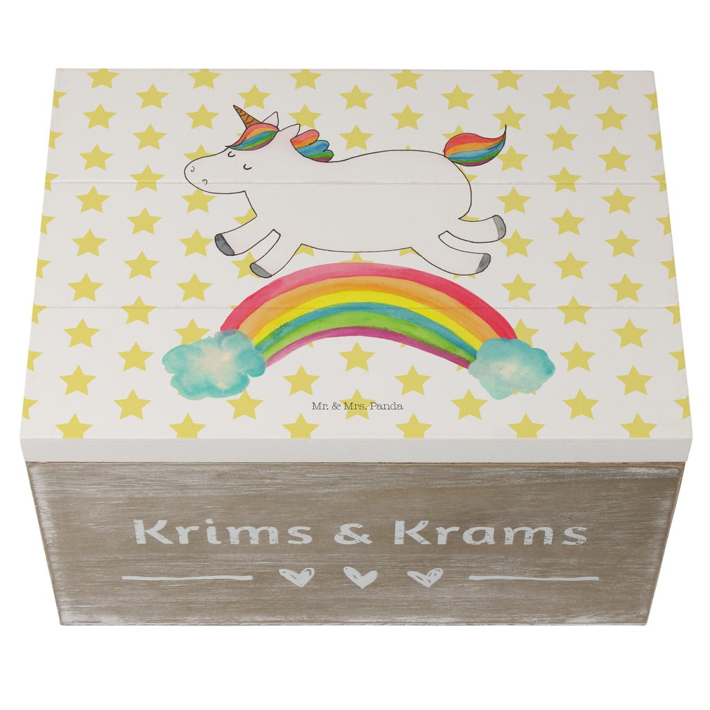 Holzkiste Einhorn Regenbogen Holzkiste, Kiste, Schatzkiste, Truhe, Schatulle, XXL, Erinnerungsbox, Erinnerungskiste, Dekokiste, Aufbewahrungsbox, Einhorn, Einhörner, Einhorn Deko, Pegasus, Unicorn, Regenbogen, Glitzer, Einhornpower, Erwachsenwerden, Einhornautobahn