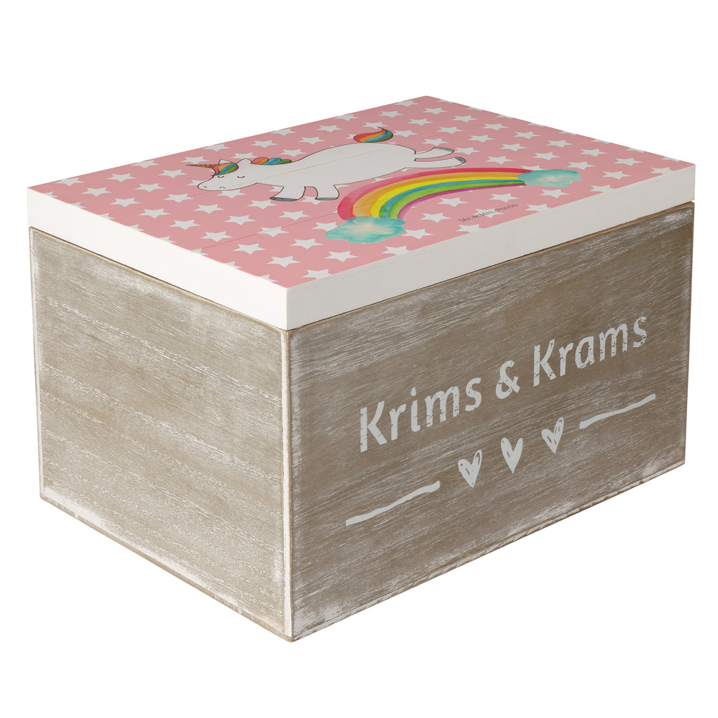 Holzkiste Einhorn Regenbogen Holzkiste, Kiste, Schatzkiste, Truhe, Schatulle, XXL, Erinnerungsbox, Erinnerungskiste, Dekokiste, Aufbewahrungsbox, Einhorn, Einhörner, Einhorn Deko, Pegasus, Unicorn, Regenbogen, Glitzer, Einhornpower, Erwachsenwerden, Einhornautobahn