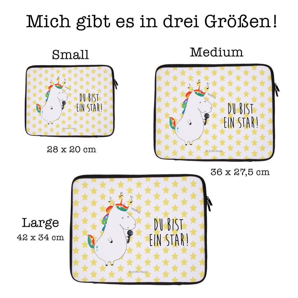 27 x 36 Notebook Tasche  Einhorn Sänger Notebook Tasche, Laptop, Computertasche, Tasche, Damen, Schutzhülle, Einhorn, Einhörner, Einhorn Deko, Pegasus, Unicorn, Glitzer, Konfetti, Party, Geburtstag, Feier, Fest, Disco, Sängerin, Sänger, Freundin