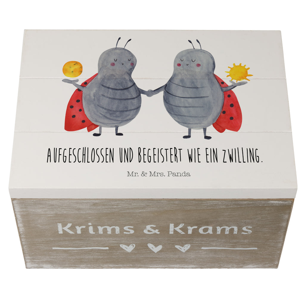 Holzkiste Sternzeichen Zwilling Holzkiste, Kiste, Schatzkiste, Truhe, Schatulle, XXL, Erinnerungsbox, Erinnerungskiste, Dekokiste, Aufbewahrungsbox, Tierkreiszeichen, Sternzeichen, Horoskop, Astrologie, Aszendent, Zwillinge, Zwilling Geschenk, Zwilling Sternzeichen, Geburtstag Mai, Geschenk Mai, Geschenk Juni, Marienkäfer, Glückskäfer, Zwillingsbruder, Zwillingsschwester