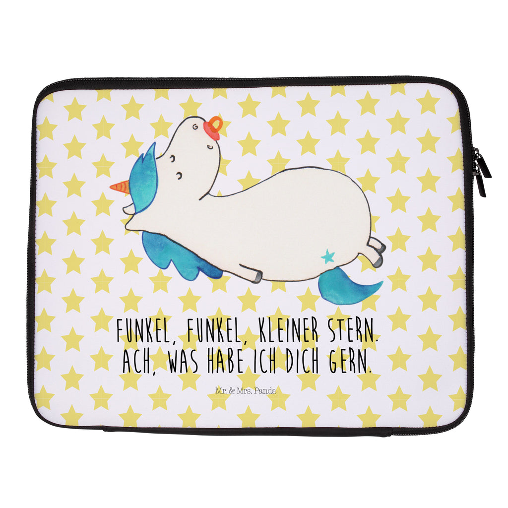 33 x 42 Notebook Tasche Einhorn Schnullie Notebook Tasche, Laptop, Computertasche, Tasche, Schutzhülle, Einhorn, Einhörner, Einhorn Deko, Pegasus, Unicorn, Baby, Kleinkind, Geburt, Geburtstag, Säugling, Schnuller, Geschenk Geburt, Mutter, Mama