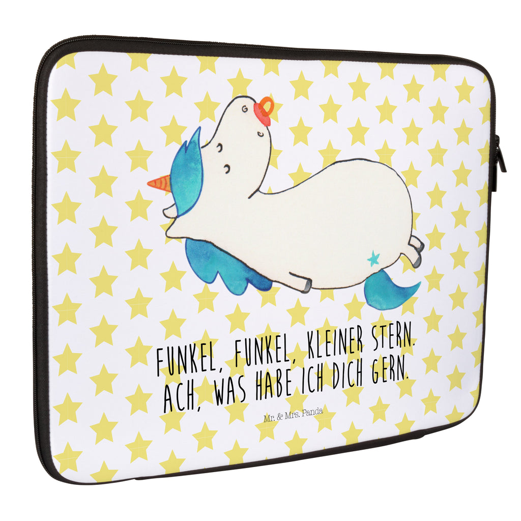27 x 36 Notebook Tasche  Einhorn Schnullie Notebook Tasche, Laptop, Computertasche, Tasche, Damen, Schutzhülle, Einhorn, Einhörner, Einhorn Deko, Pegasus, Unicorn, Baby, Kleinkind, Geburt, Geburtstag, Säugling, Schnuller, Geschenk Geburt, Mutter, Mama