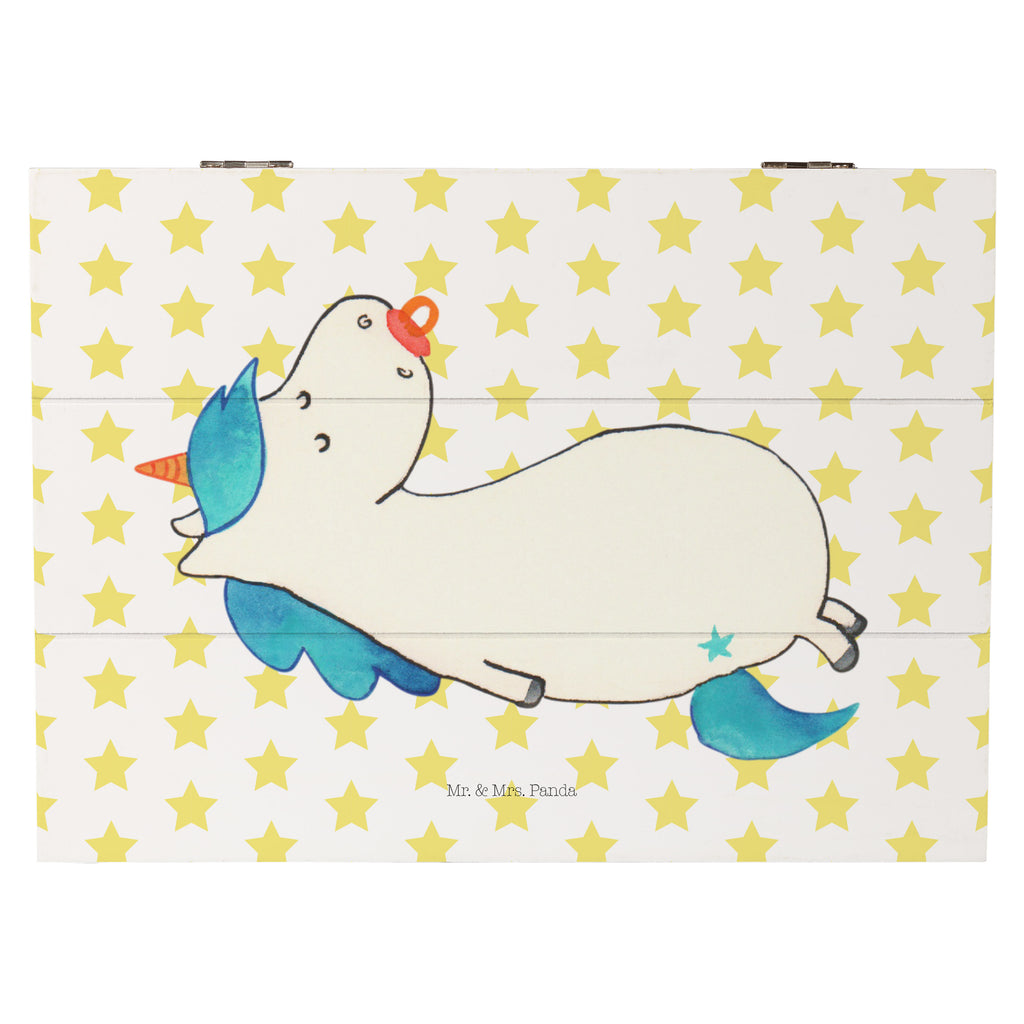Holzkiste Einhorn Schnullie Holzkiste, Kiste, Schatzkiste, Truhe, Schatulle, XXL, Erinnerungsbox, Erinnerungskiste, Dekokiste, Aufbewahrungsbox, Einhorn, Einhörner, Einhorn Deko, Pegasus, Unicorn, Baby, Kleinkind, Geburt, Geburtstag, Säugling, Schnuller, Geschenk Geburt, Mutter, Mama