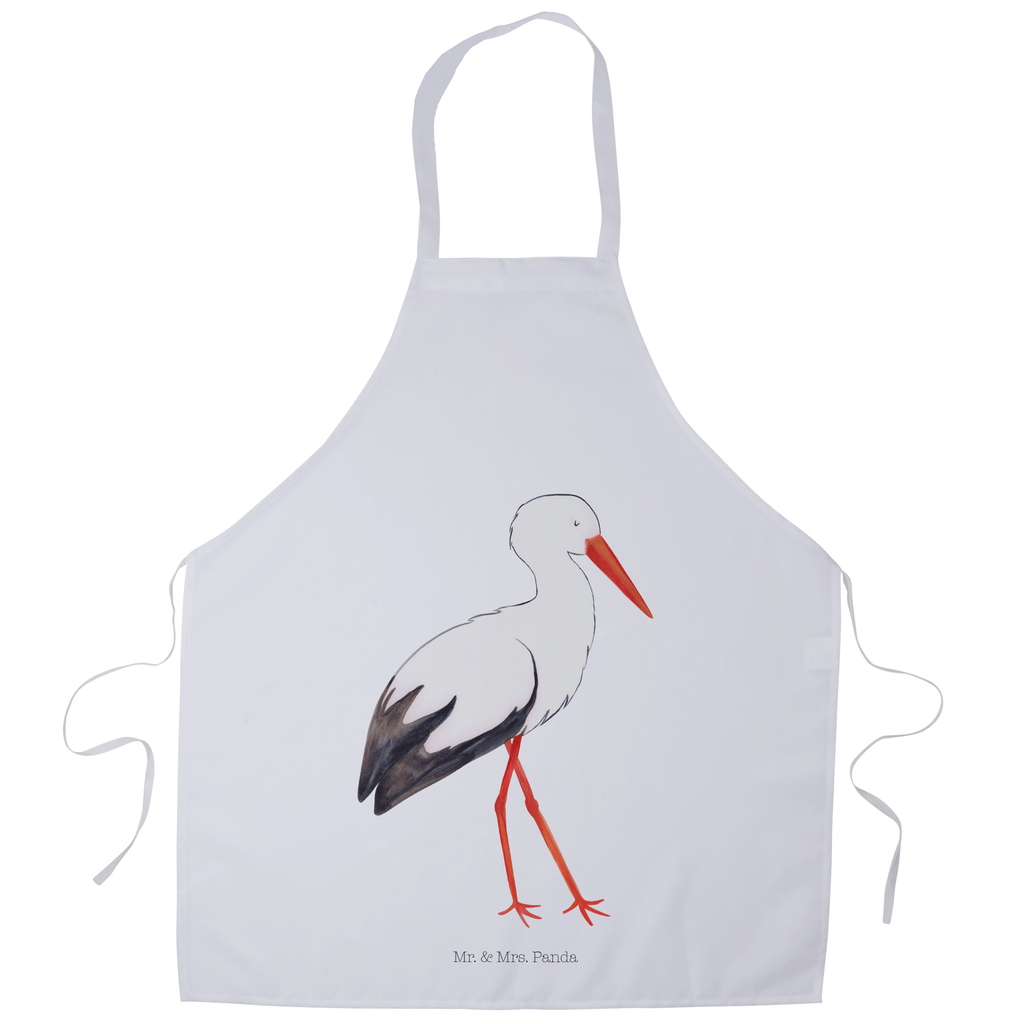 Kochschürze Storch Schürze, Backschürze, Küchenschürze, Grillschürze, Latzschürze, Tiermotive, Gute Laune, lustige Sprüche, Tiere, Storch, Störche, Schwangerschaft, Geburt, Mutter, Mütter, Mutter werden, Schwanger, Babybauch, Baby