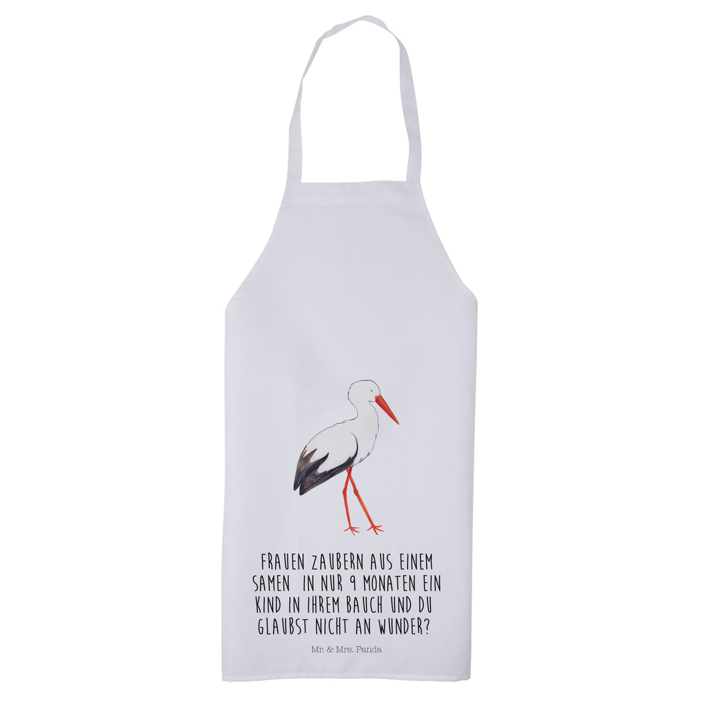 Kochschürze Storch Schürze, Backschürze, Küchenschürze, Grillschürze, Latzschürze, Tiermotive, Gute Laune, lustige Sprüche, Tiere, Storch, Störche, Schwangerschaft, Geburt, Mutter, Mütter, Mutter werden, Schwanger, Babybauch, Baby