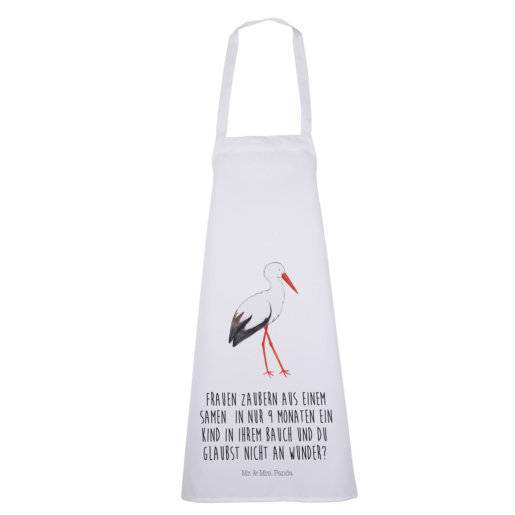 Kochschürze Storch Schürze, Backschürze, Küchenschürze, Grillschürze, Latzschürze, Tiermotive, Gute Laune, lustige Sprüche, Tiere, Storch, Störche, Schwangerschaft, Geburt, Mutter, Mütter, Mutter werden, Schwanger, Babybauch, Baby