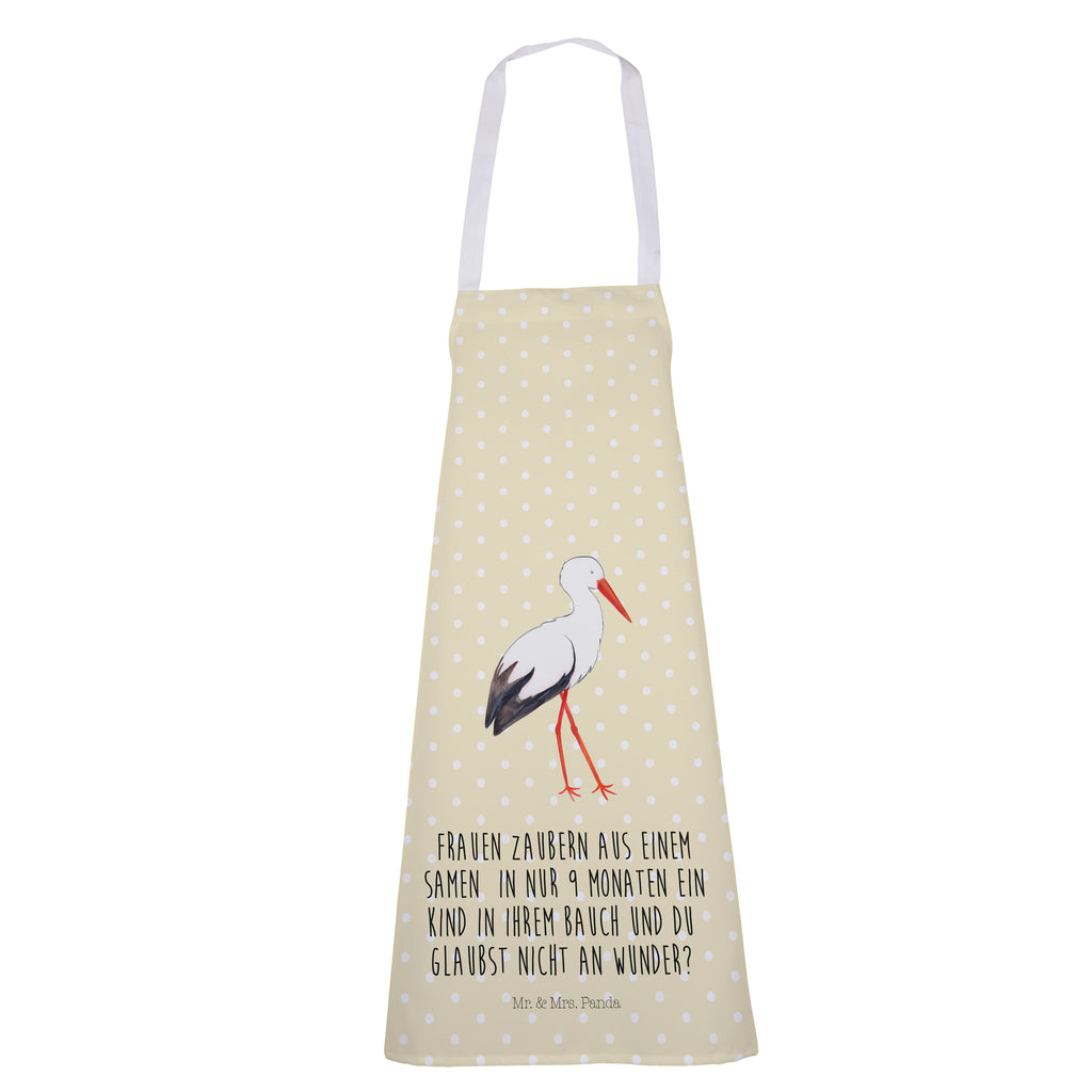 Kochschürze Storch Schürze, Backschürze, Küchenschürze, Grillschürze, Latzschürze, Tiermotive, Gute Laune, lustige Sprüche, Tiere, Storch, Störche, Schwangerschaft, Geburt, Mutter, Mütter, Mutter werden, Schwanger, Babybauch, Baby