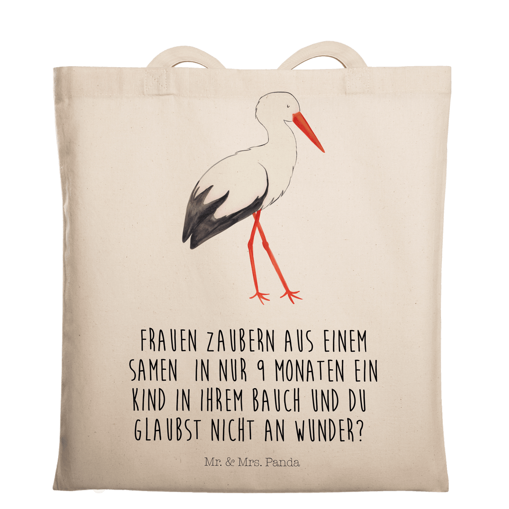 Tragetasche Storch Beuteltasche, Beutel, Einkaufstasche, Jutebeutel, Stoffbeutel, Tiermotive, Gute Laune, lustige Sprüche, Tiere, Storch, Störche, Schwangerschaft, Geburt, Mutter, Mütter, Mutter werden, Schwanger, Babybauch, Baby