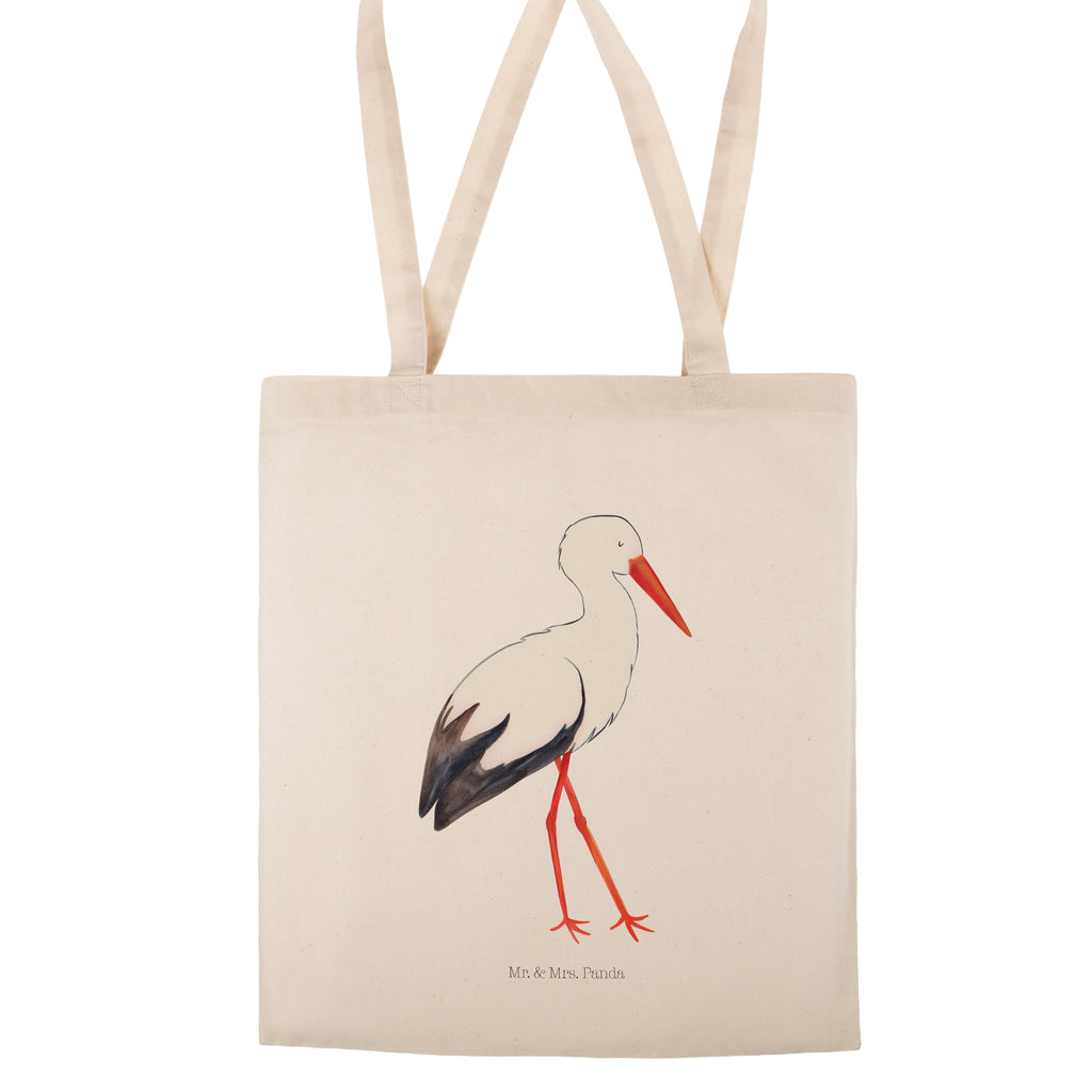 Tragetasche Storch Beuteltasche, Beutel, Einkaufstasche, Jutebeutel, Stoffbeutel, Tiermotive, Gute Laune, lustige Sprüche, Tiere, Storch, Störche, Schwangerschaft, Geburt, Mutter, Mütter, Mutter werden, Schwanger, Babybauch, Baby