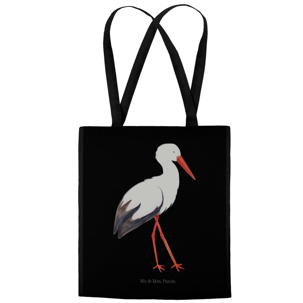 Tragetasche Storch Beuteltasche, Beutel, Einkaufstasche, Jutebeutel, Stoffbeutel, Tiermotive, Gute Laune, lustige Sprüche, Tiere, Storch, Störche, Schwangerschaft, Geburt, Mutter, Mütter, Mutter werden, Schwanger, Babybauch, Baby