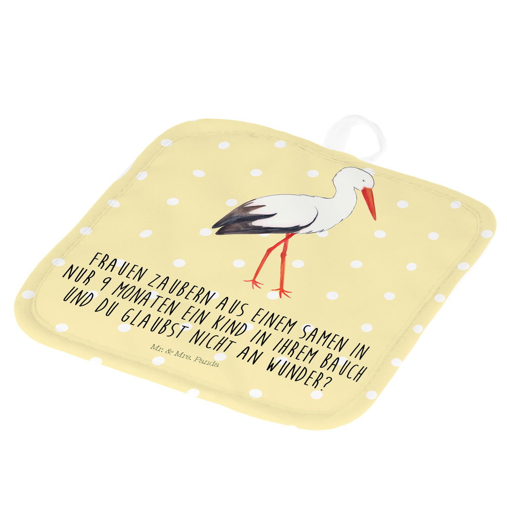 2er Set Topflappen  Storch Topflappen, Topfuntersetzer, Ofenhandschuh, Topflappen Set, Topflappen lustig, Topflappen mit Spruch, Tiermotive, Gute Laune, lustige Sprüche, Tiere, Storch, Störche, Schwangerschaft, Geburt, Mutter, Mütter, Mutter werden, Schwanger, Babybauch, Baby