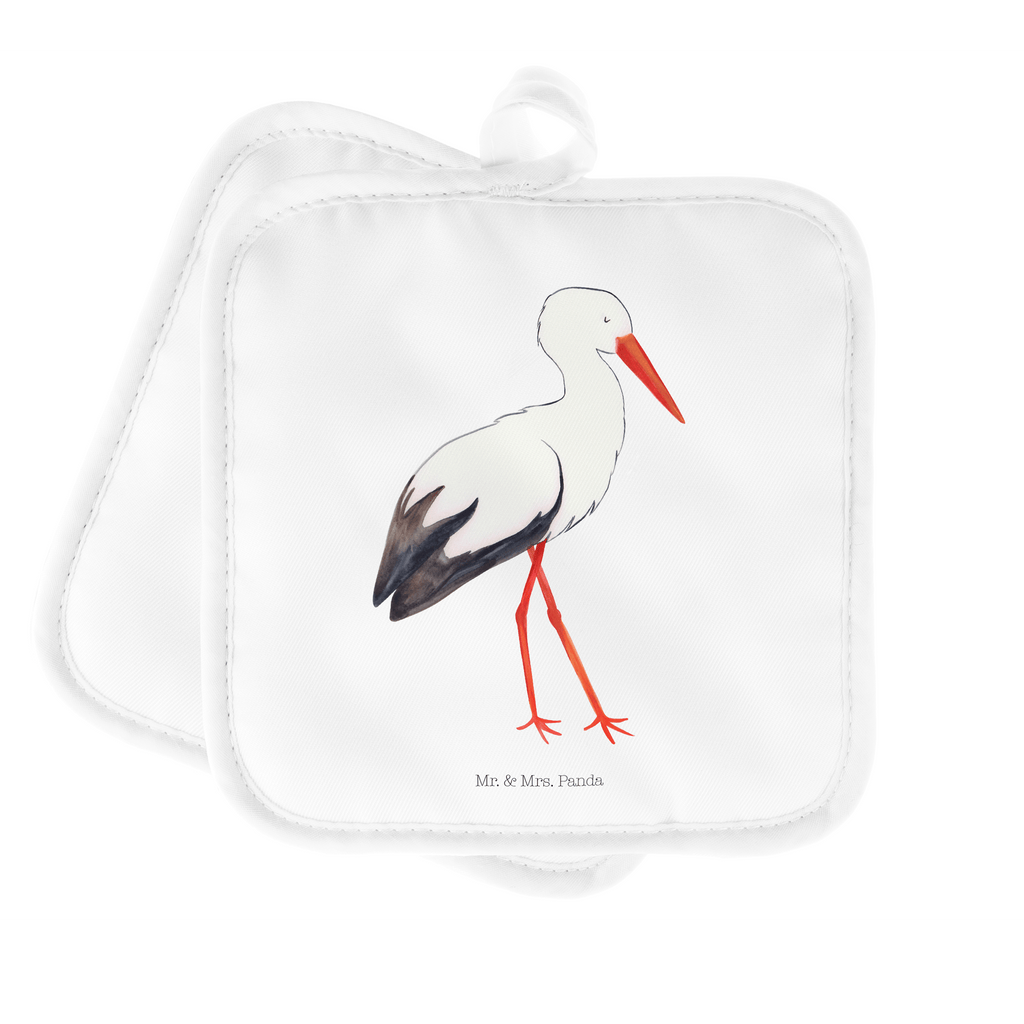 2er Set Topflappen  Storch Topflappen, Topfuntersetzer, Ofenhandschuh, Topflappen Set, Topflappen lustig, Topflappen mit Spruch, Tiermotive, Gute Laune, lustige Sprüche, Tiere, Storch, Störche, Schwangerschaft, Geburt, Mutter, Mütter, Mutter werden, Schwanger, Babybauch, Baby