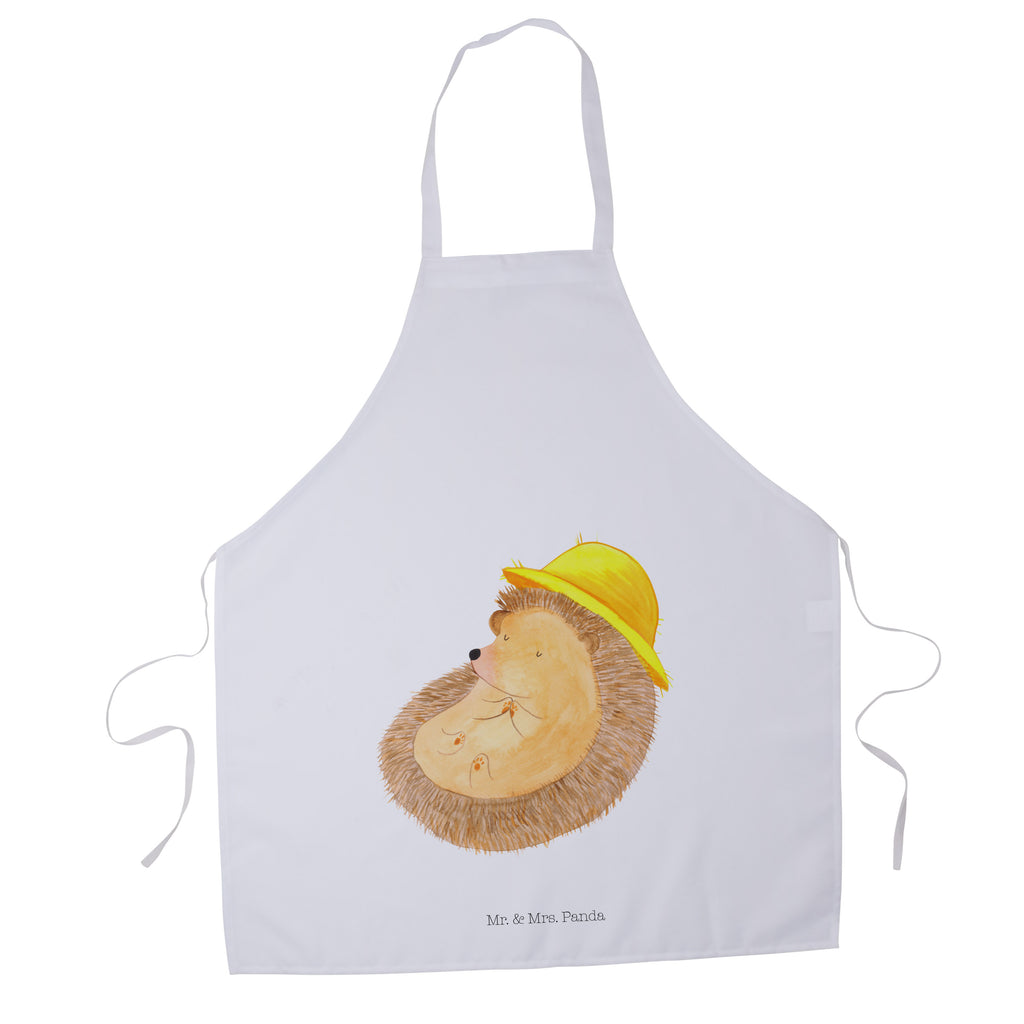 Kochschürze Igel betet Schürze, Backschürze, Küchenschürze, Grillschürze, Latzschürze, Tiermotive, Gute Laune, lustige Sprüche, Tiere, Igel, Igel mit Hut, Sonnenhut, Gott, Amen, beten, Leben, Dankbarkeit, Dankbar sein, dankbar, genießen