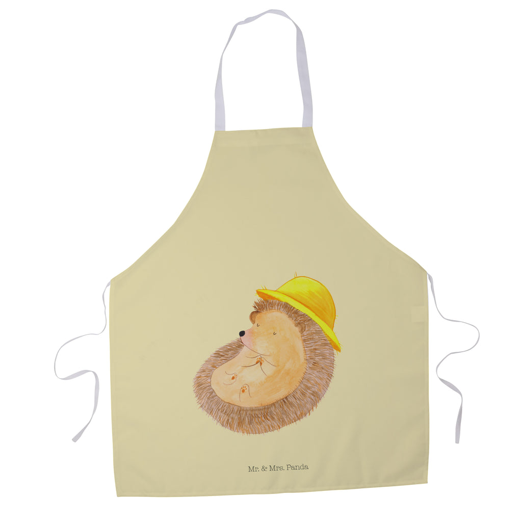 Kochschürze Igel betet Schürze, Backschürze, Küchenschürze, Grillschürze, Latzschürze, Tiermotive, Gute Laune, lustige Sprüche, Tiere, Igel, Igel mit Hut, Sonnenhut, Gott, Amen, beten, Leben, Dankbarkeit, Dankbar sein, dankbar, genießen