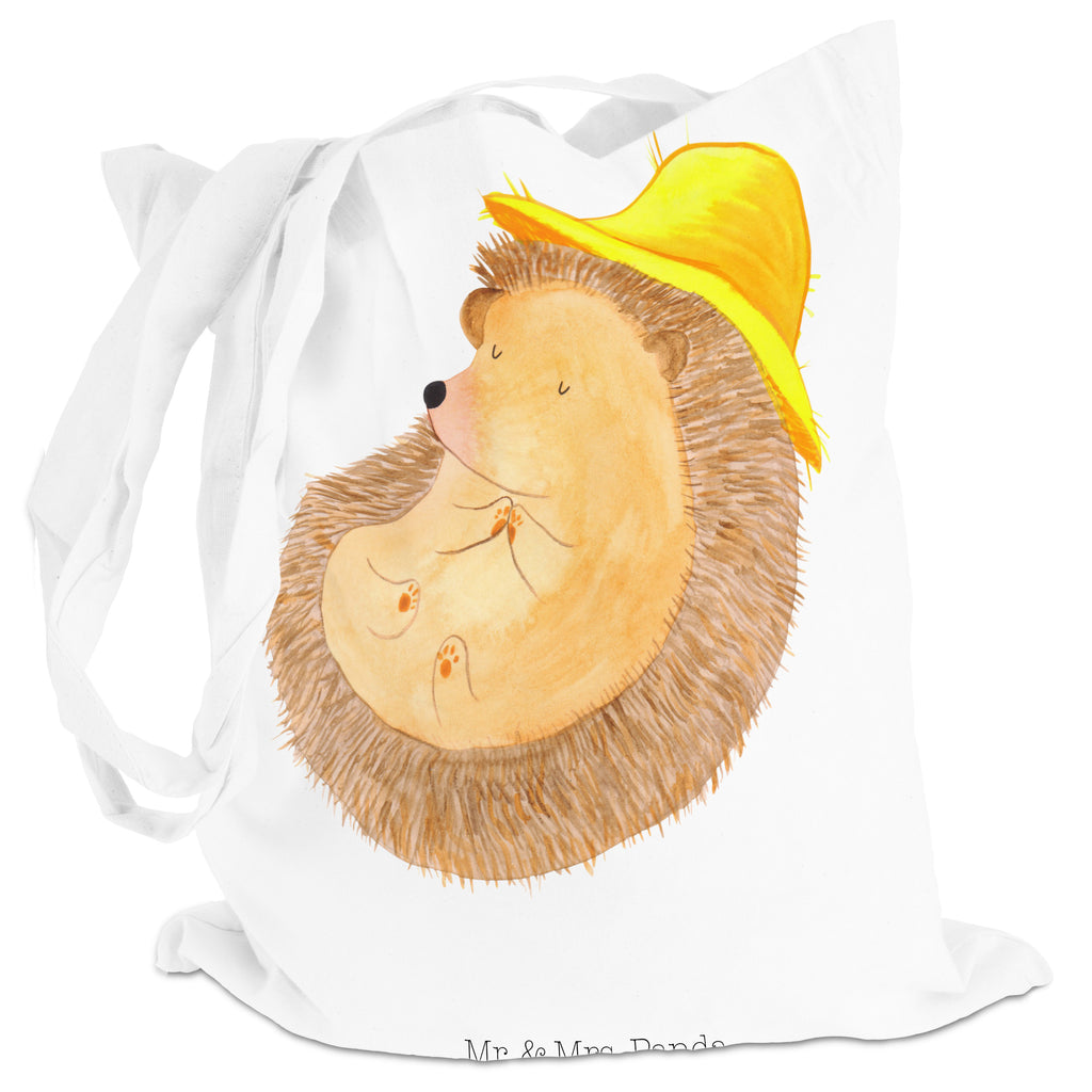 Tragetasche Igel betet Beuteltasche, Beutel, Einkaufstasche, Jutebeutel, Stoffbeutel, Tiermotive, Gute Laune, lustige Sprüche, Tiere, Igel, Igel mit Hut, Sonnenhut, Gott, Amen, beten, Leben, Dankbarkeit, Dankbar sein, dankbar, genießen