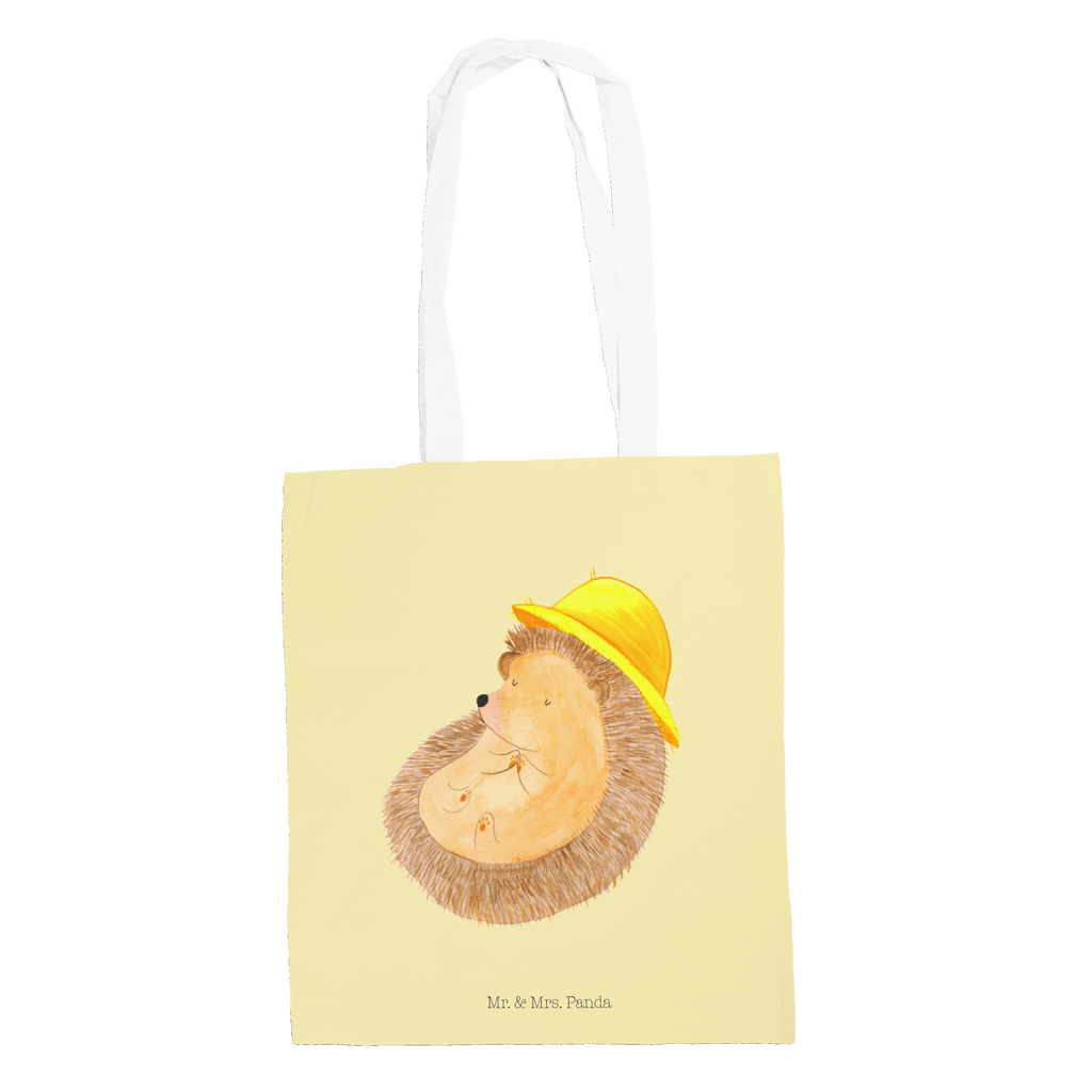 Tragetasche Igel betet Beuteltasche, Beutel, Einkaufstasche, Jutebeutel, Stoffbeutel, Tiermotive, Gute Laune, lustige Sprüche, Tiere, Igel, Igel mit Hut, Sonnenhut, Gott, Amen, beten, Leben, Dankbarkeit, Dankbar sein, dankbar, genießen