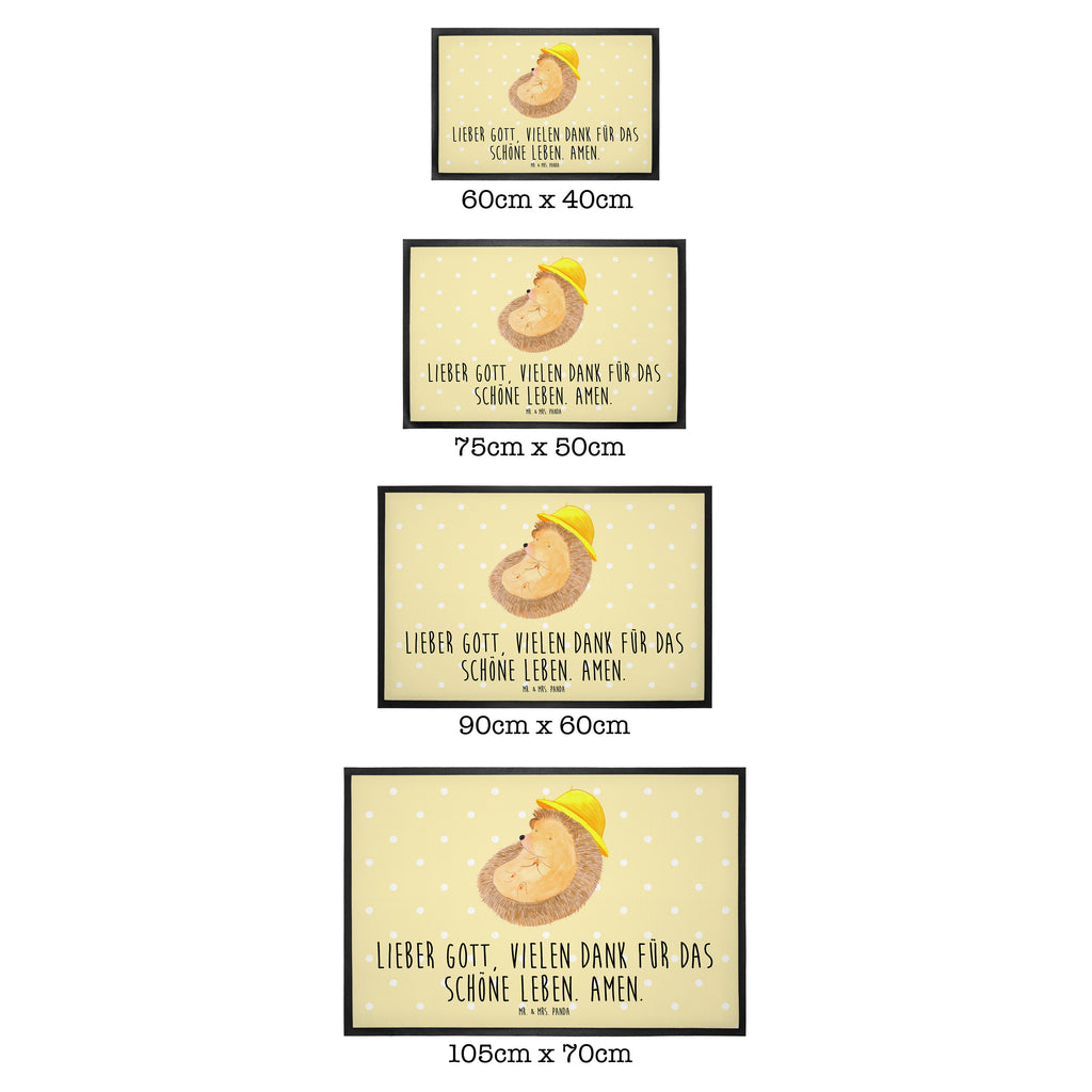 Fußmatte Igel betet Igel, Igel mit Hut, Sonnenhut, Gott, Amen, beten, Leben, Dankbarkeit, Dankbar sein, dankbar, genießen Türvorleger, Schmutzmatte, Fußabtreter, Matte, Schmutzfänger, Fußabstreifer, Schmutzfangmatte, Türmatte, Motivfußmatte,  Haustürmatte, Vorleger  süße Tiermotive, gute Laune, lustige Sprüche, Tiere