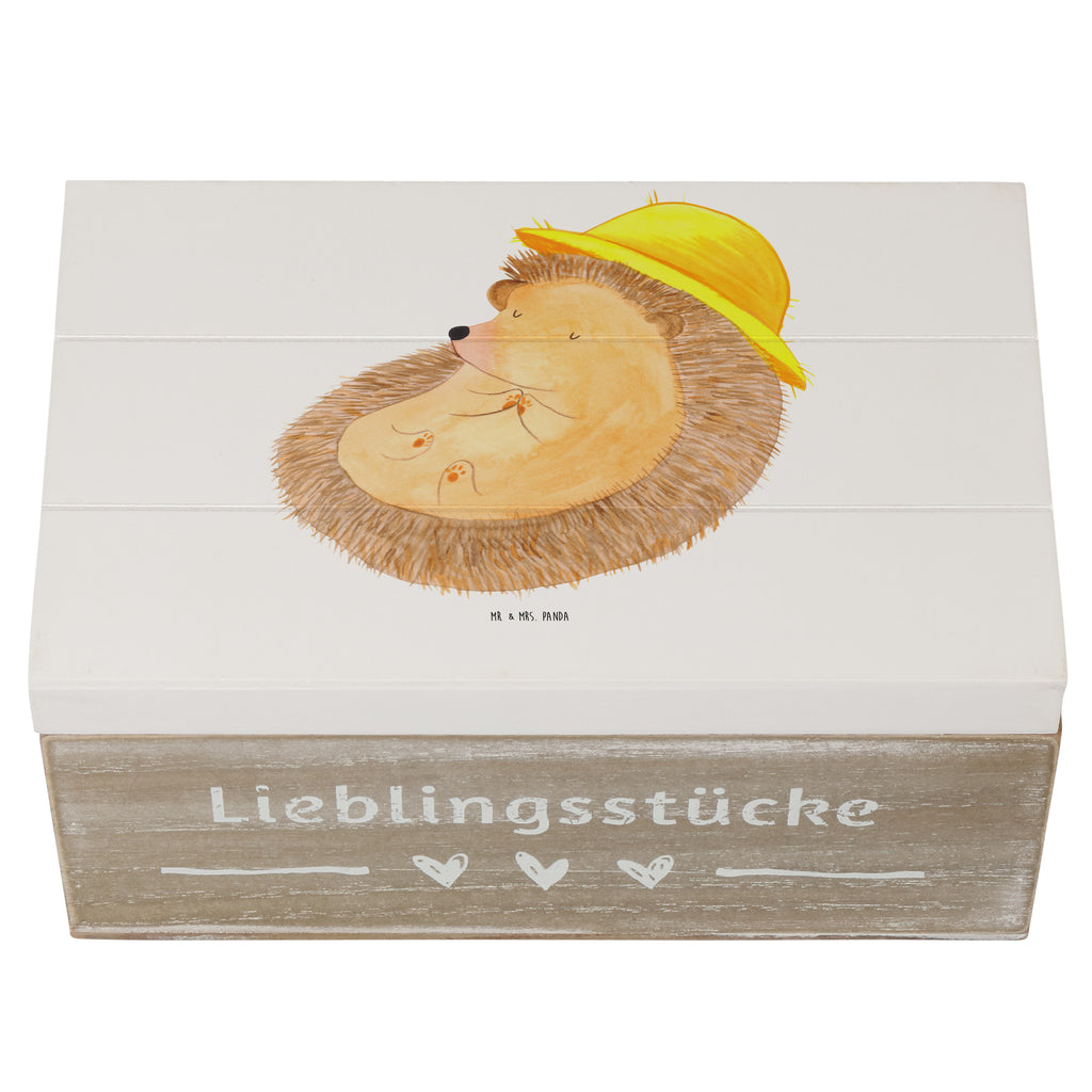 Holzkiste Igel betet Holzkiste, Kiste, Schatzkiste, Truhe, Schatulle, XXL, Erinnerungsbox, Erinnerungskiste, Dekokiste, Aufbewahrungsbox, Tiermotive, Gute Laune, lustige Sprüche, Tiere, Igel, Igel mit Hut, Sonnenhut, Gott, Amen, beten, Leben, Dankbarkeit, Dankbar sein, dankbar, genießen