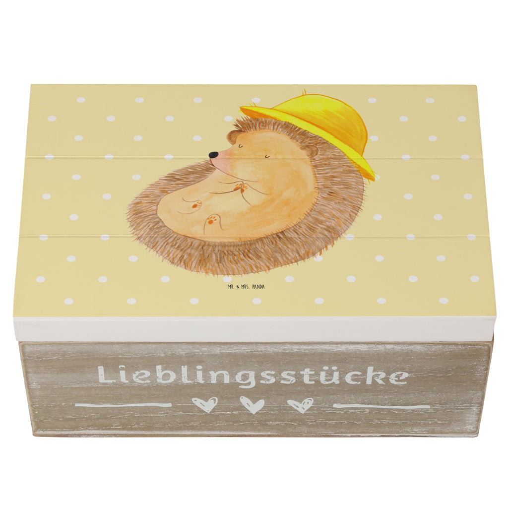 Holzkiste Igel betet Holzkiste, Kiste, Schatzkiste, Truhe, Schatulle, XXL, Erinnerungsbox, Erinnerungskiste, Dekokiste, Aufbewahrungsbox, Tiermotive, Gute Laune, lustige Sprüche, Tiere, Igel, Igel mit Hut, Sonnenhut, Gott, Amen, beten, Leben, Dankbarkeit, Dankbar sein, dankbar, genießen
