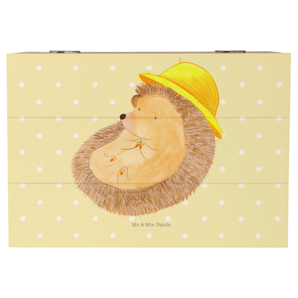 Holzkiste Igel betet Holzkiste, Kiste, Schatzkiste, Truhe, Schatulle, XXL, Erinnerungsbox, Erinnerungskiste, Dekokiste, Aufbewahrungsbox, Tiermotive, Gute Laune, lustige Sprüche, Tiere, Igel, Igel mit Hut, Sonnenhut, Gott, Amen, beten, Leben, Dankbarkeit, Dankbar sein, dankbar, genießen