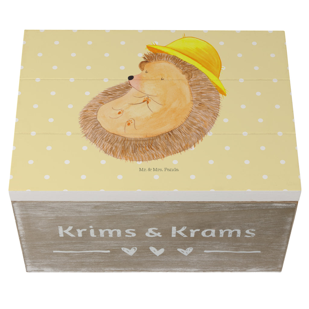 Holzkiste Igel betet Holzkiste, Kiste, Schatzkiste, Truhe, Schatulle, XXL, Erinnerungsbox, Erinnerungskiste, Dekokiste, Aufbewahrungsbox, Tiermotive, Gute Laune, lustige Sprüche, Tiere, Igel, Igel mit Hut, Sonnenhut, Gott, Amen, beten, Leben, Dankbarkeit, Dankbar sein, dankbar, genießen