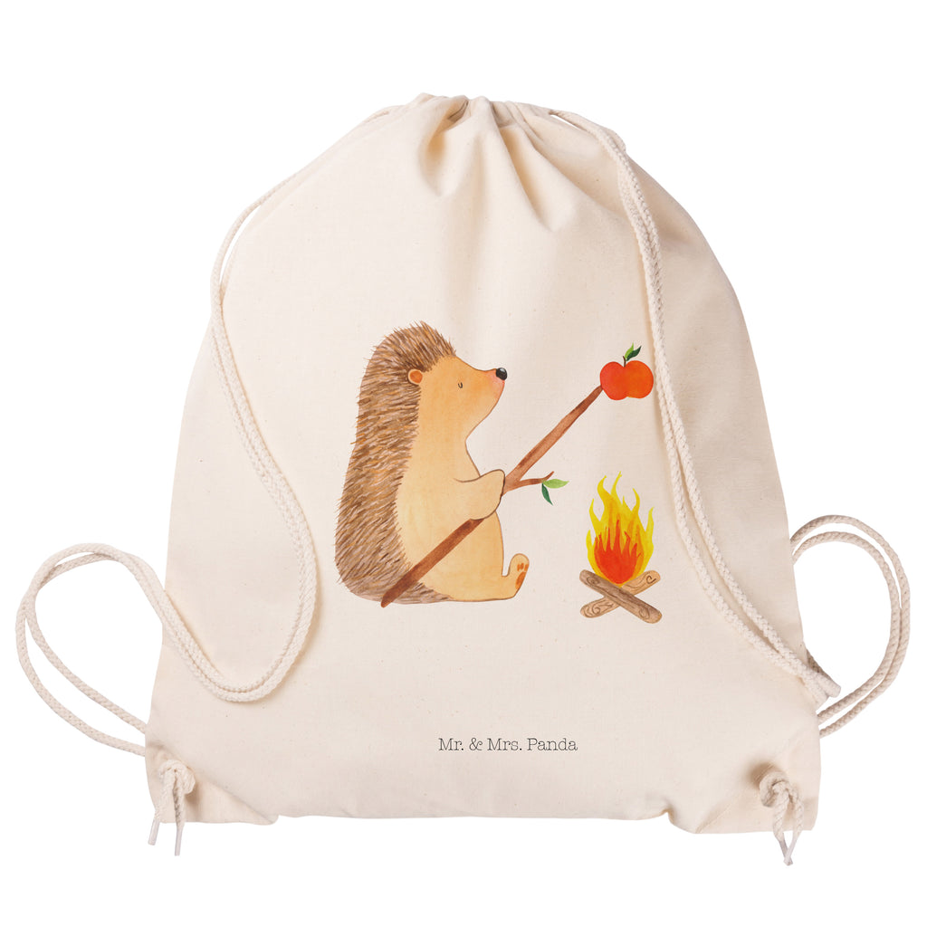 Sportbeutel Igel grillt Turnbeutel, Beutel, Sporttasche, Tasche, Stoffbeutel, Tiermotive, Gute Laune, lustige Sprüche, Tiere, Igel, Grillen, Ziele, Motivation, arbeitslos, Sinn des Lebens, Spruch